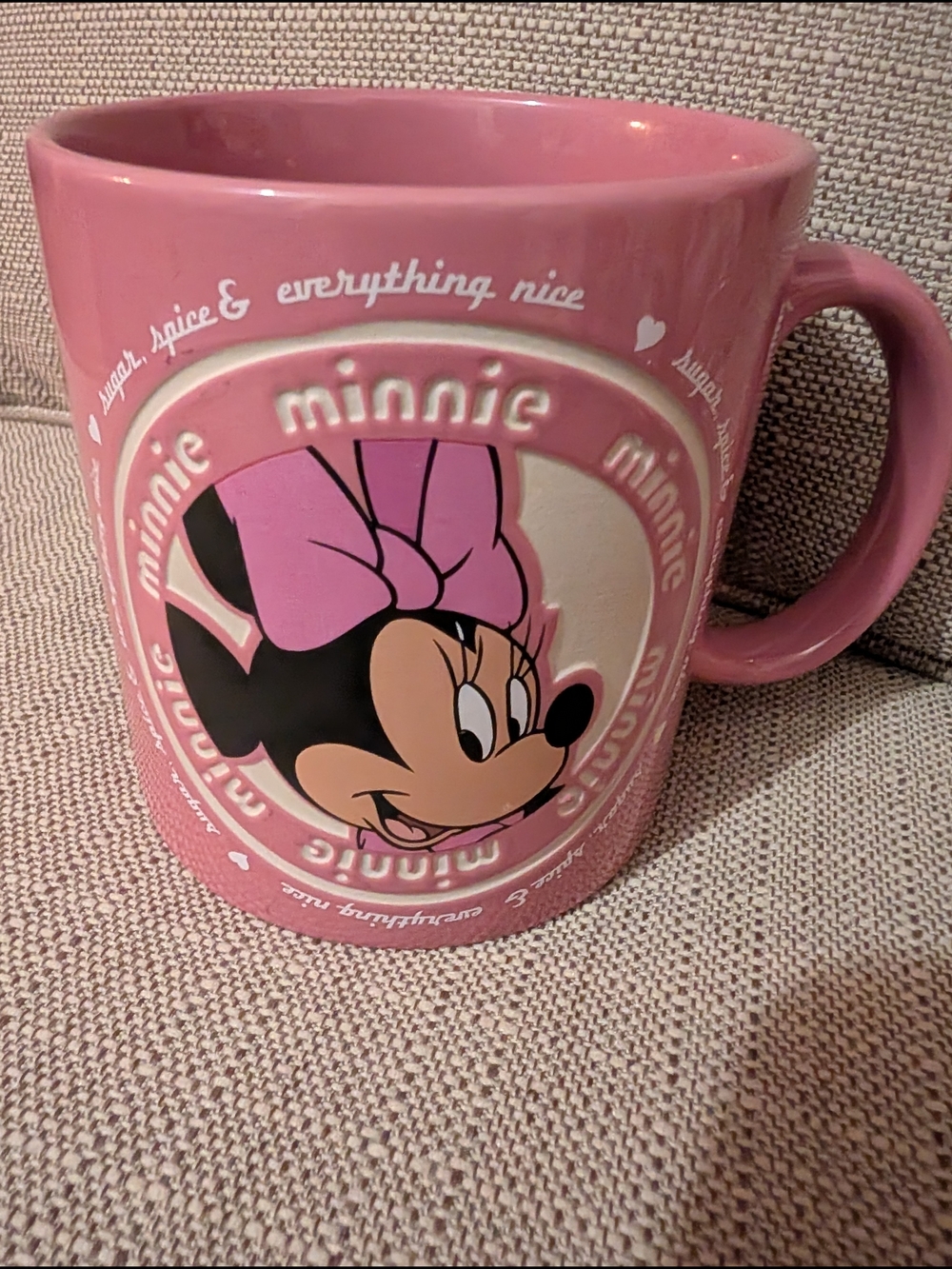 Disney Minnie Mouse Pink Ceramic Mug by Disney